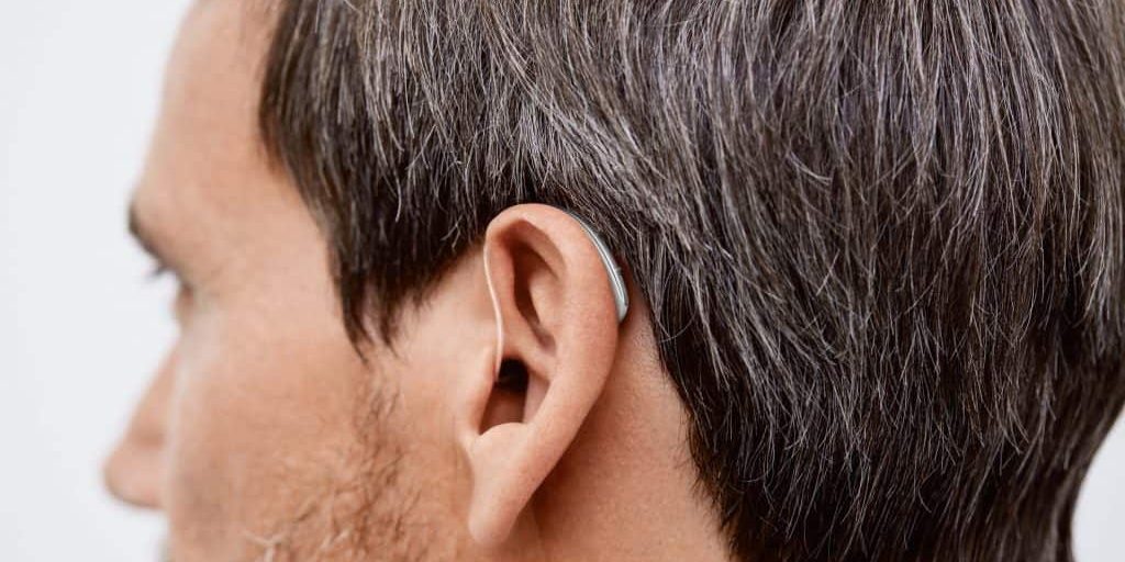 Man using hearings aids